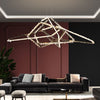 JC Primary Irregular Modern Living Room Rock Crystal Chandelier