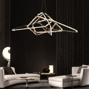 JC Primary Irregular Modern Living Room Rock Crystal Chandelier