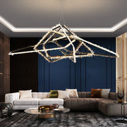 JC Primary Irregular Modern Living Room Rock Crystal Chandelier