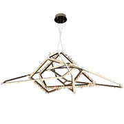 JC Primary Irregular Modern Living Room Rock Crystal Chandelier