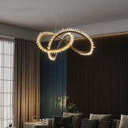 JC Primary Modern Living Room Rock Crystal Chandelier