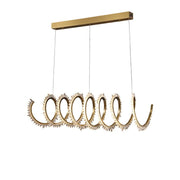 JC Primary Modern Spiral Crystal Chandelier