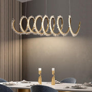 JC Primary Modern Spiral Crystal Chandelier