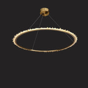 JC  Rock Crystal Ring Chandelier For Living Room