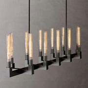 JC Prismatic Glass Linear Chandelier 67"