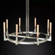 JC Prismatic Glass Round Chandelier 48"