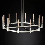 JC Prismatic Glass Round Chandelier 60"