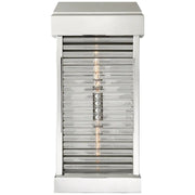 JC Rega Large Curved Glass Louver Wall Sconce Outdoor