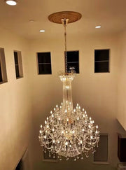 JC Extra Large European-style Multi-layers Candle Luxury Crystal Chandelier