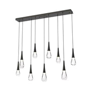 Raindrop Glass Linear Chandelier - jchandelier