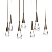 Raindrop Glass Linear Chandelier - jchandelier