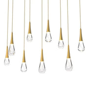 Raindrop Glass Linear Chandelier - jchandelier