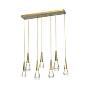 Raindrop Glass Linear Chandelier - jchandelier