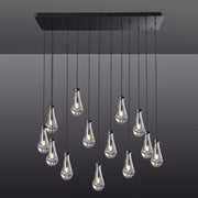 JC Raindrops Rectangle Chandelier