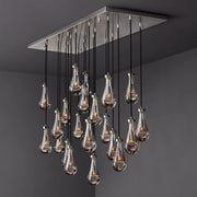 JC Raindrops Rectangle Chandelier