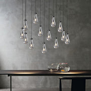 JC Raindrops Rectangle Chandelier