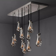 JC Raindrops Rectangle Chandelier