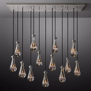 JC Raindrops Rectangle Chandelier