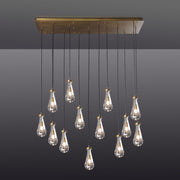 JC Raindrops Rectangle Chandelier