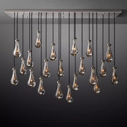 JC Raindrops Rectangle Chandelier