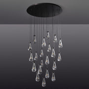 JC Raindrops Round Chandelier