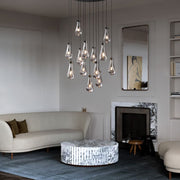 JC Raindrops Round Chandelier