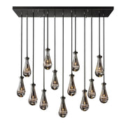 JC Raindrops Rectangular Chandelier 54"