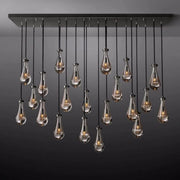 JC Raindrops Rectangular Chandelier 72"