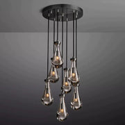 JC Raindrops Round Chandelier 18"