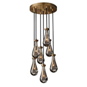 JC Raindrops Round Chandelier 18"