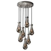 JC Raindrops Round Chandelier 18"