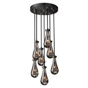 JC Raindrops Round Chandelier 18"