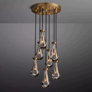 JC Raindrops Round Chandelier 18"