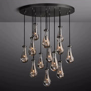 JC Raindrops Round Chandelier 36"