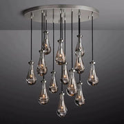 JC Raindrops Round Chandelier 36"