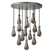 JC Raindrops Round Chandelier 36"