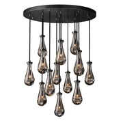 JC Raindrops Round Chandelier 36"