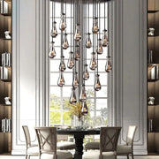 JC Raindrops Round Chandelier 47"