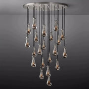 JC Raindrops Round Chandelier 47"