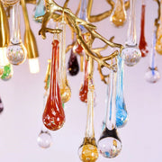 Ran Colorful Crystal Dining Branch Chandelier - jchandelier