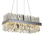 JC Monix Rectangular Crystal Chandelier