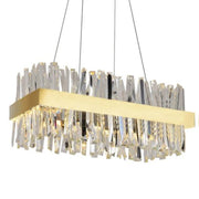 JC Monix Rectangular Crystal Chandelier