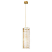 Reflecto Modern Glass Chandelier - Gold