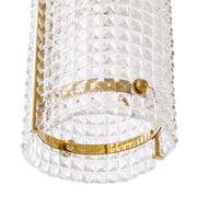 Reflecto Modern Glass Chandelier - Gold