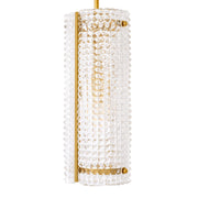 Reflecto Modern Glass Chandelier - Gold