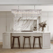 Rhea 3-Tier Rectangular Crystal Chandelier - jchandelier