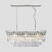 Rhea 3-Tier Rectangular Crystal Chandelier - jchandelier