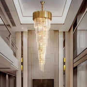 Rhea Golden Modern Crystal Chandelier - jchandelier