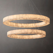 Riveage 2-tier Round Calcite Chandelier 60" - thebelacan