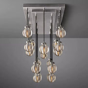 JC Alieen Spherical Modern Rectangular Chandelier 54”